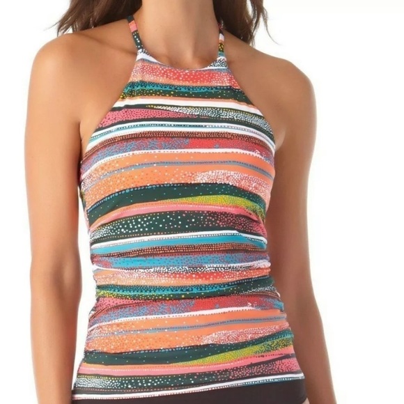 Anne Cole Other - ANNE Cole Orange High Neck Tankini Swimsuit Top